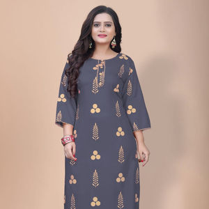 Kurtis Dames Coton Reyon Femmes Anarkali Dernier Design De Mode Prêt À Porter Bas Prix Avec Dupatta Jackate Robe Indienne Vêtements En Gros - Product Image 1