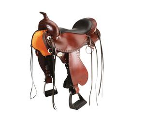 Fabricant de selle de cheval pour adultes, en cuir marron, Premium, ste, baril, course au Pakistan, vente en gros, - Product Image 3