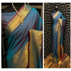 Vêtement ethnique Saree Party Wear Wedding Women Wear With Blouse Vente en gros à bas prix Georgette Heavy Embroidery Sequence Work ApparelGarment - Product Image 4