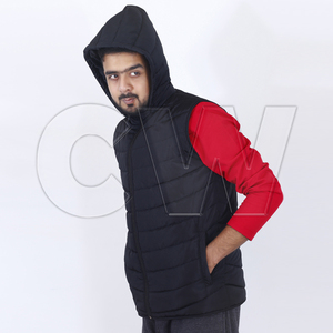 Chaleco acolchado urbano con cremallera, chaqueta básica acolchada sin mangas - Product Image 6