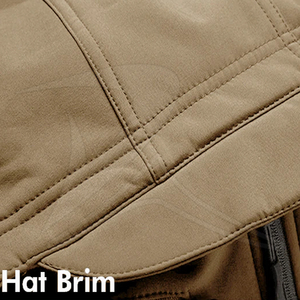 Ropa deportiva de invierno informal para hombre, chaqueta Softshell con capucha, transpirable, para correr, senderismo, a prueba de viento, impermeable, cierre de cremallera, lavado Plus - Product Image 4