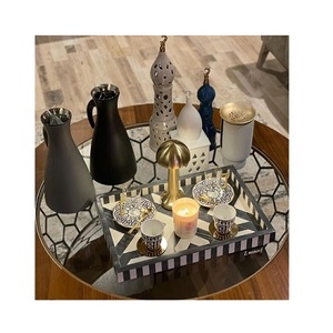 Bandeja de postres cuadrada de madera con vajilla de calidad superior, bandeja para servir té y café, la más vendida. - Product Image 6