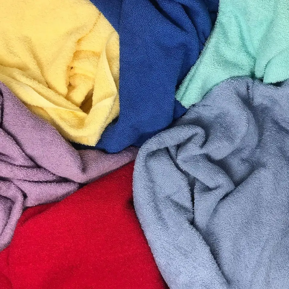 Махровая ткань для полотенец, 100% хлопок, мягкая и водопоглощающая ткань для домашнего текстиля