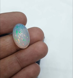 Superbe opale éthiopienne lisse lâche Cabochon pierres précieuses pierre précieuse de forme ovale pour la fabrication de bijoux de fête pour la saison d'été pierre - Product Image 1