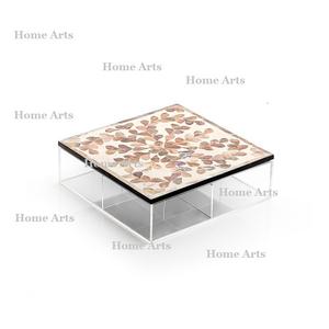 Caja de dulces acrílicos con tapa de trabajo MOP Caja de fruta seca para aperitivos de forma cuadrada de la mejor calidad al precio más barato - Product Image 3