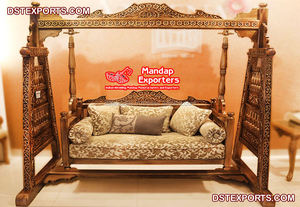 ชุดชิงช้าสำหรับงานแต่งงานแบบอินเดีย พร้อมเก้าอี้ สำหรับงานเมห์นดี งานการ์บา และงานซันจีต ชิงช้าสำหรับคู่บ่าวสาวในงานแต่งงานแบบอินเดีย สไตล์อเมริกัน - Product Image 5