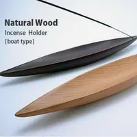 Boat Shape Incense Stick Holder, Kayak Wooden Burner