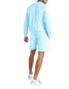 ชุดวอร์มแฟชั่นสองชิ้นสำหรับผู้ชาย,เสื้อวอร์มพร้อมกางเกงสีตัดกันสำหรับฤดูร้อน - Product Image 2