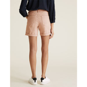 Pantalones cortos de tela vaquera para mujeres y niñas, Shorts de tela de alta calidad con estilo, venta al por mayor, precio bajo - Product Image 3