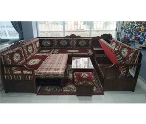 Wooden Sofa Bed Set - free shipping to your address worldwide - size: 260*300*260 cm - U-shaped Sofa Set