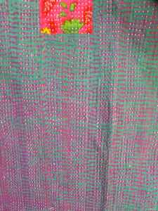Vente en gros de jetés Kantha vintage avec broderie et patch faits à la main Design Dhurries Home Furnishing & Clothing Redesign Gudari - Product Image 5