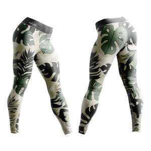 Venta al por mayor entrenamiento yoga 100% algodón leggings para mujeres fitness personalizado yoga pantalones deporte gimnasio yoga leggings mujeres - Product Image 3