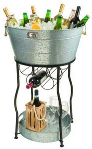 Bañera de bebidas de acero inoxidable con acabado martillado de cobre para botella de vino y cerveza, bañera de almacenamiento, Bar, uso en Hotel - Product Image 3