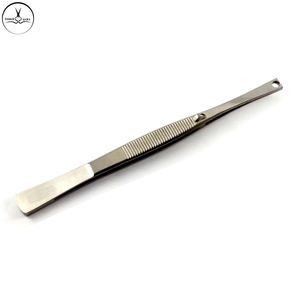 Pinzas para Piercing corporal de acero inoxidable, instrumentos de Piercing profesionales de calidad mate/brillante, cabeza ranurada, 14,3 CM, venta al por mayor - Product Image 4