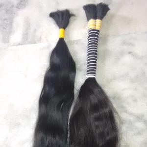 2025 Vente Chaude Vierge Remy Cheveux Indiens Extensions En Vrac Cuticule Aligné Machine Double Trame 100 Grammes - Product Image 1