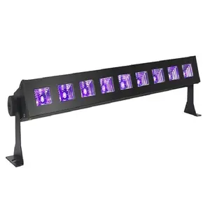 9 Led Uv Luce Nera Bar 30w 410nm Ultravioletti Illuminazione Della Fase Della Discoteca Effetti Glow In The Dark Del Partito di Halloween casa Natale