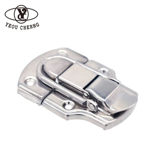 Hot sell quality HC257 steel latch catches <b>lock</b> galvanizing surface for aluminum case hardware fitting furniture boxes - Product Image 1