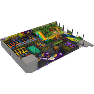 Parque infantil con temática espacial para niños, parque infantil de alta calidad con toboganes grandes a la venta - Product Image 5