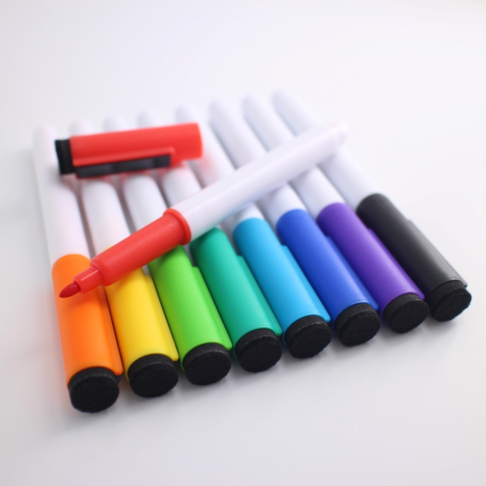 Top vendita dry erase whiteboard marker pen set con gomma e magnete