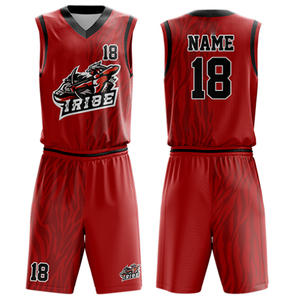 Uniforme de baloncesto para hombre, Material 100% poliéster, venta al por mayor - Product Image 1