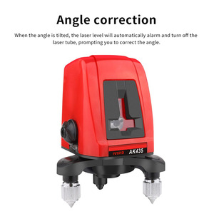 Máy Đo Laser AK435 Tự Cân Bằng, Máy Đo Khoảng Cách Laser 3D 360 Cầm Tay Mini, Màu Đỏ, Vạch Chéo - Product Image 2