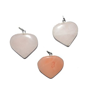 Wholesaler of Rose Quartz Hearts Pendant : Rose Quartz Hearts Pendant for Sale - Product Image 1