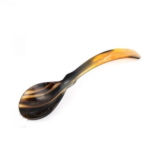 Cuillère en corne de buffle naturelle de haute qualité pour nouveau Design cuillère pliante et cuillère à soupe écologique à utiliser avec la vente - Product Image 1