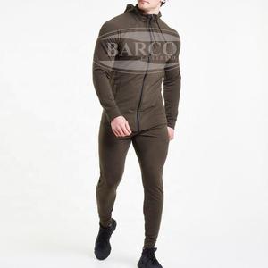 OEM personnalisé imprimé survêtement Jogging survêtement automne saison polaire tissu 100% polyester pleine fermeture éclair écologique hommes - Product Image 4