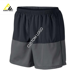 กางเกงขาสั้นผ้าฝ้ายวินเทจสำหรับออกกำลังกายผู้ชาย สไตล์ไฮสตรีท แห้งเร็ว ปักลายเรียบๆ ขายส่งประจำฤดูร้อนปี 2024 ความยาวระดับเข่า รับผลิตแบบ OEM - Product Image 1