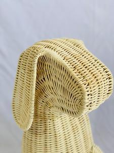 Panier de décoration en rotin tissé, panier artisanal en forme d'animal de chien, vente en gros, cadeaux de noël - Product Image 3