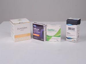 Boîtes en papier pharmaceutique recyclables imprimées en offset avec lamination brillante/mate et gaufrage, conception et emballage personnalisés - Product Image 3