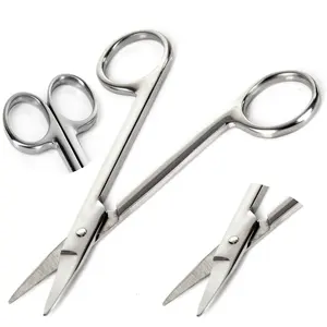 1Pcs Cuticle Cutter Rvs Dode Huid Remover Pedicure Schaar Nail Art Tool Wenkbrauw Kleine Schaar Make Up Tool