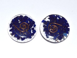 Best Value of Orgone Energy Lapis Disc : Orgone Energy Lapis Disc for Sale - Product Image 2