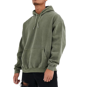Custom Heavyweight Plus Size Men's Pullover <b>Hoodies</b> Vintage Style Oversized Baggy Hooded Sweatshirt for Winter 2025 - Product Image 1