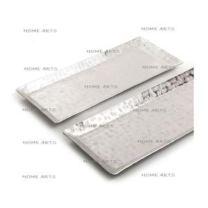 Plateau à chocolats en aluminium de deux tailles différentes, design classique, couleur argent, plateau à chocolats pour desserts au prix le plus bas - Product Image 2