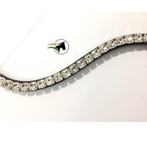 Bande adhésive rétro à sourcils pour cheval, en cristal opale transparent, de luxe, économique, tendance, avec bande ouverte au dos, à boucle, 1 pièce - Product Image 3