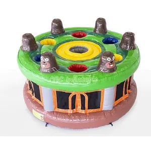 Giant Commercial Carnival Games Human Whack A Mole Game Inflatable Zap A Mole Game interactive version whack a mole For Sale