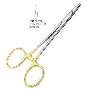 Webster Nadelhalter TC Pinzette 4,5 "Bedien zange Edelstahl Halb Gold Nadelhalter Pinzette Mit Schere