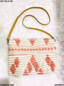 Stylish Designer Exclusive Handloom Cotton <b>Evening</b> <b>Bags</b> Handmade Shoulder Sling Clutch <b>Bag</b> - Product Image 3