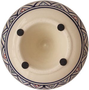 ที่เขี่ยบุหรี่เซรามิกงานฝีมือสไตล์โบฮีเมียน สำหรับใช้ภายนอกและภายในอาคาร ตกแต่งบ้านและสำนักงาน ทำด้วยมือตามสั่ง ผลิตในรัฐแมสซาชูเซตส์ - Product Image 4