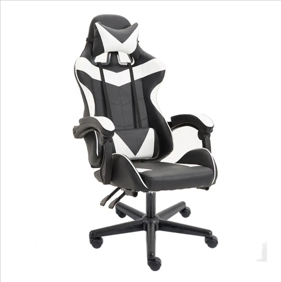 Comfortable PU Gaming Chair Massage Internet Bar White Racing Seat Office Chair Specification Of Computer Chair Accessories