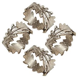 Rond de serviette fini argent qualité supérieure porte-mouchoirs design fait à la main classique élégant vente chaude anneau de serviette en métal - Product Image 5