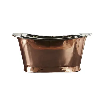 Fabulous design copper polished bath tubs bestest quality customized shape copper bathroom tub in bulk