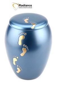 Urna Funeraria de Latón Grabada con Huella, Urna Conmemorativa en Forma de Corazón para Cenizas Humanas, Pequeño Recuerdo, Contenedor para Cenizas - Product Image 2