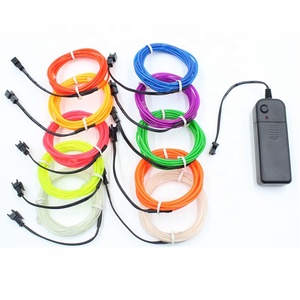 3M EL Dây 5V USB 3V Battery 12V Powered Linh Hoạt Led Light Strip Ống Không Thấm Nước Xe Đảng Quần Áo Cưới El Dây + Chuyển Đổi - Product Image 4