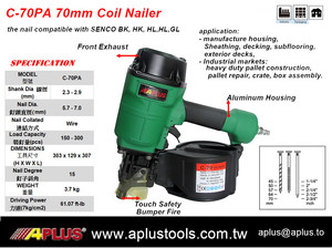 APLUS-bobina de aire C-70PA para construcción de palés, accesorio resistente - Product Image 4