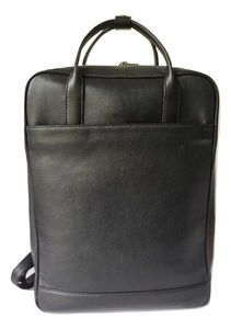 Sac à dos en cuir noir unisexe décontracté de style bohème avec fonction RFID et motif de bonbons pour le voyage et l'école. - Product Image 2