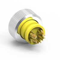 Connecteur industriel automobile en laiton et nylon, moulé, 7/8 po, 3P, avec câble, étanche IP67, 250V, 220A, femelle