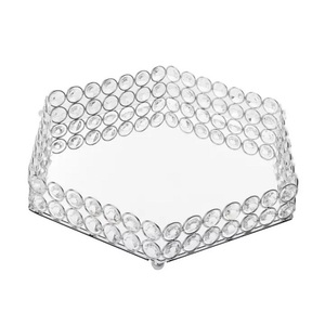 Último diseño de mesa de lujo bandeja de servir de metal fabricante de diseño personalizado hecho a mano de metal bandeja de servir exportador - Product Image 2