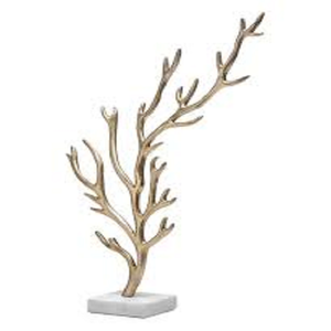 Latest Design Wooden Base Tree Aluminium Contemporary Premium Golden Sculpture Modern Home Decor Wholesale Bulk Good Price - Product Image 5